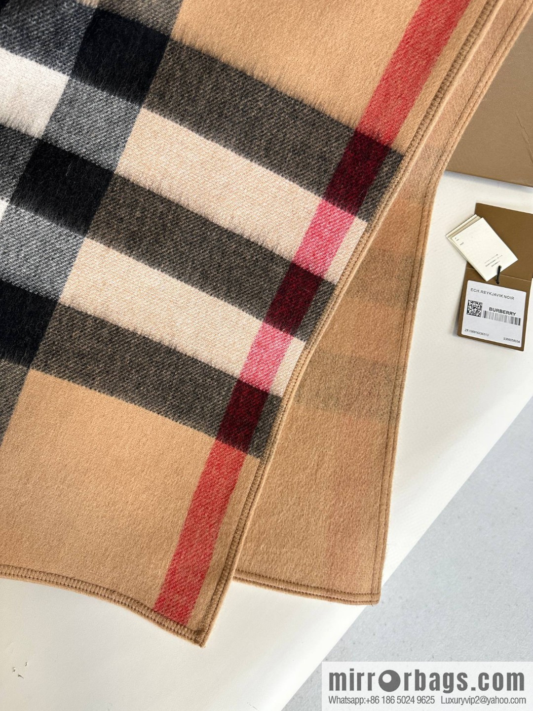 Burberry, cashmere double-sided cape