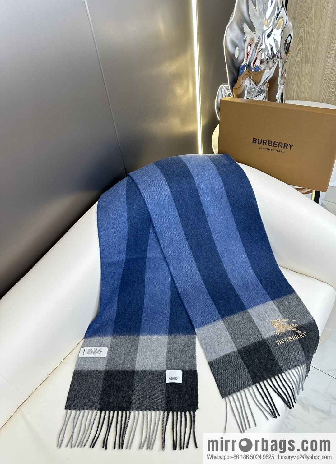 Burberry Burberry 2023 new model, classic plaid war horse, unisex couple scarf
