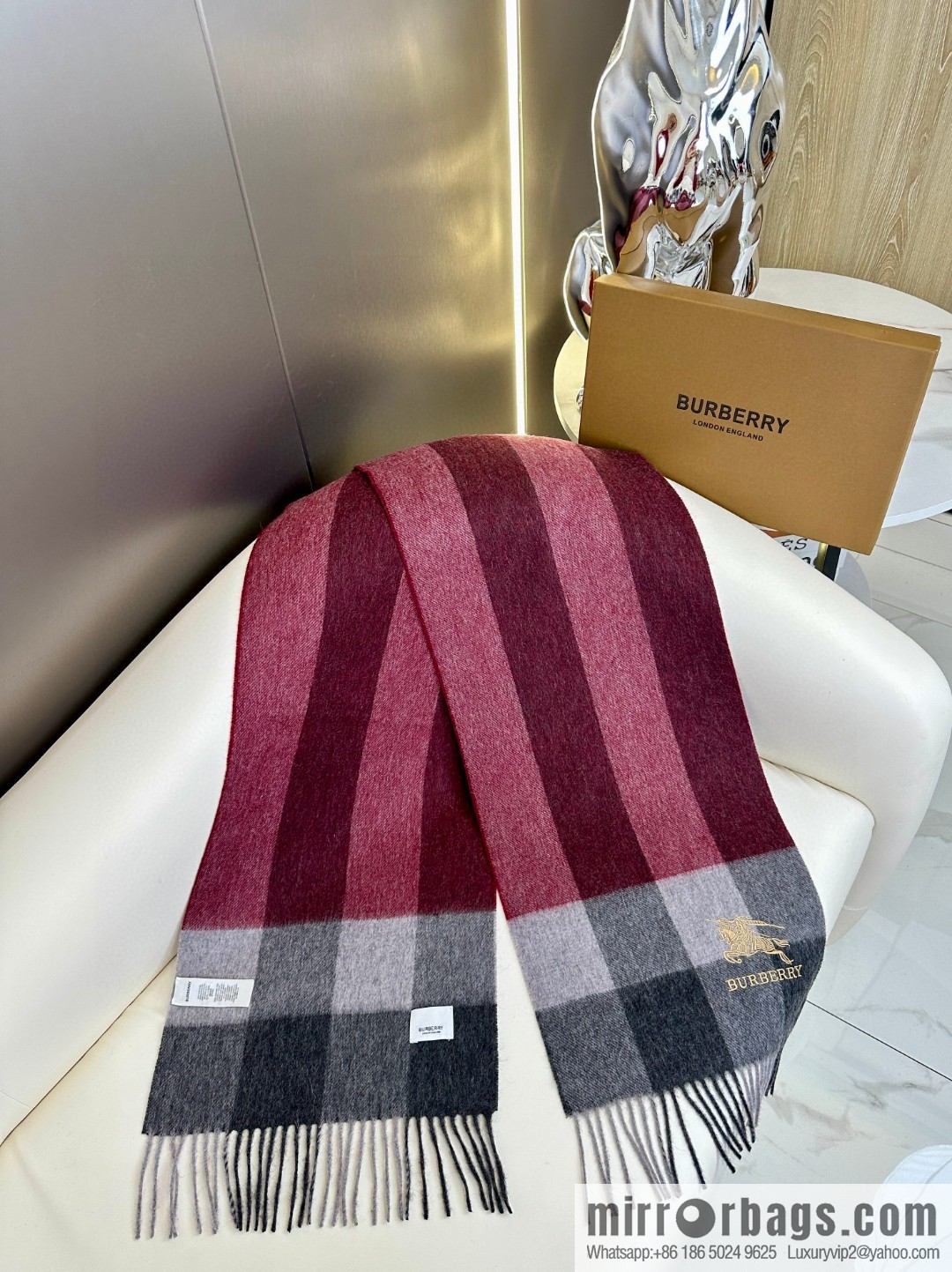 Burberry Burberry 2023 new model, classic plaid war horse, unisex couple scarf