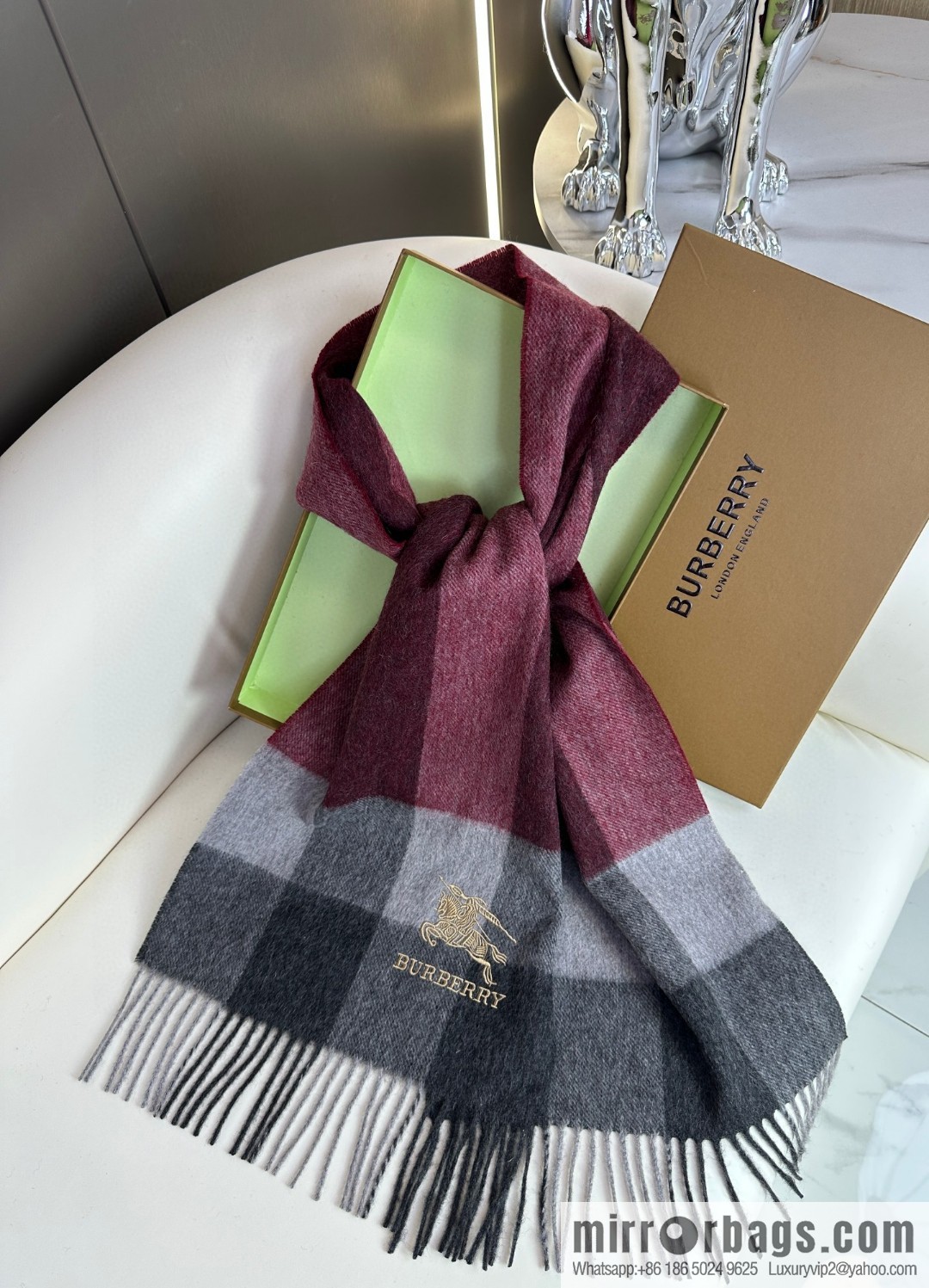 Burberry Burberry 2023 new model, classic plaid war horse, unisex couple scarf