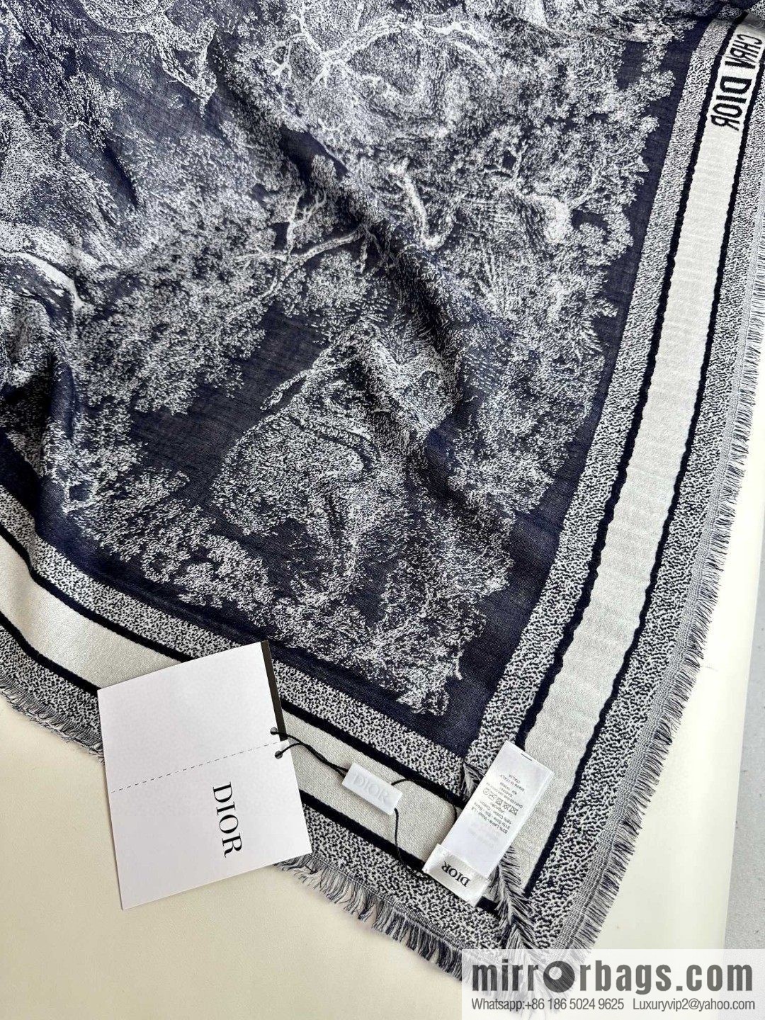 DIOR Rui print scarf
