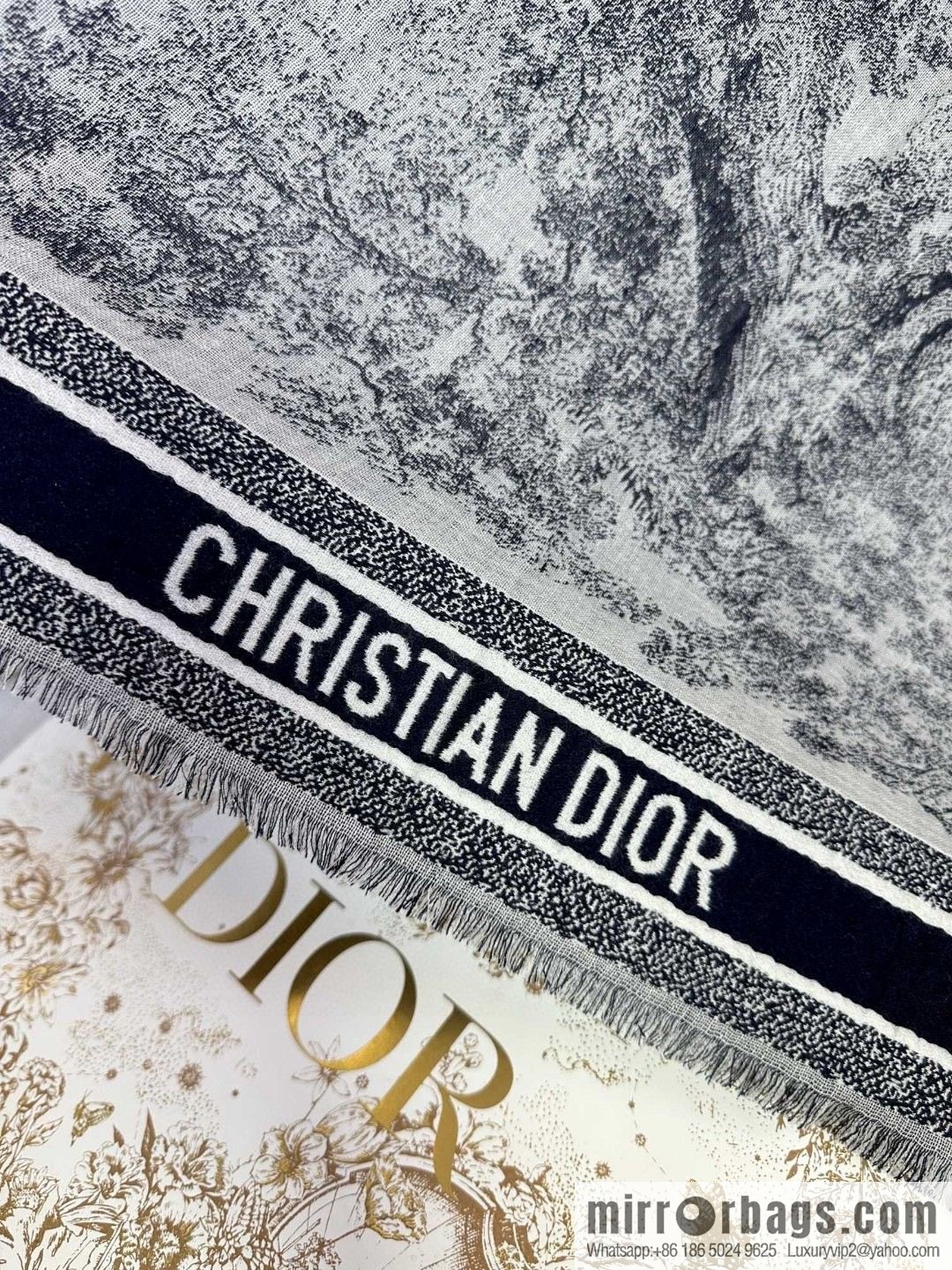 DIOR Rui print scarf