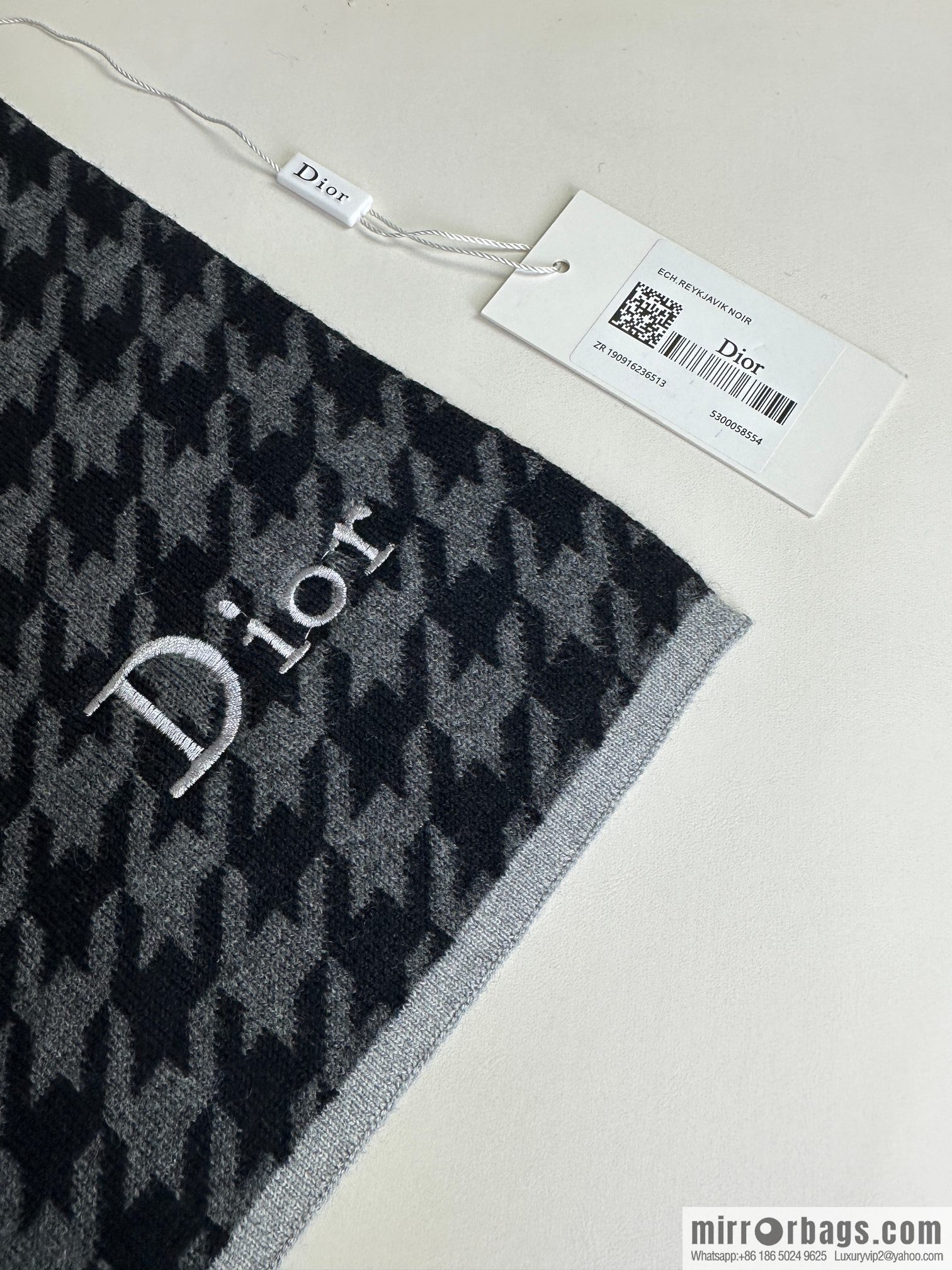 DIOR 2023 Thousand Birds Jacquard, Men's and Women's Knitted Cashmere Scarf