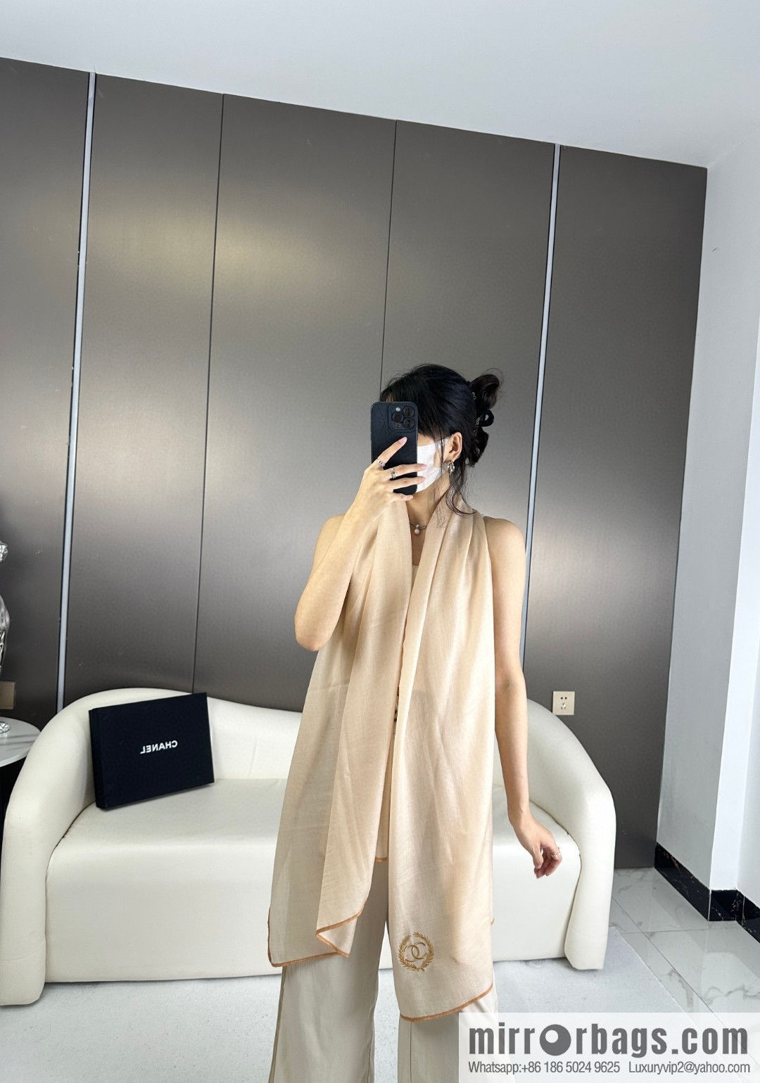 CHANEL 2023 new cashmere scarf
