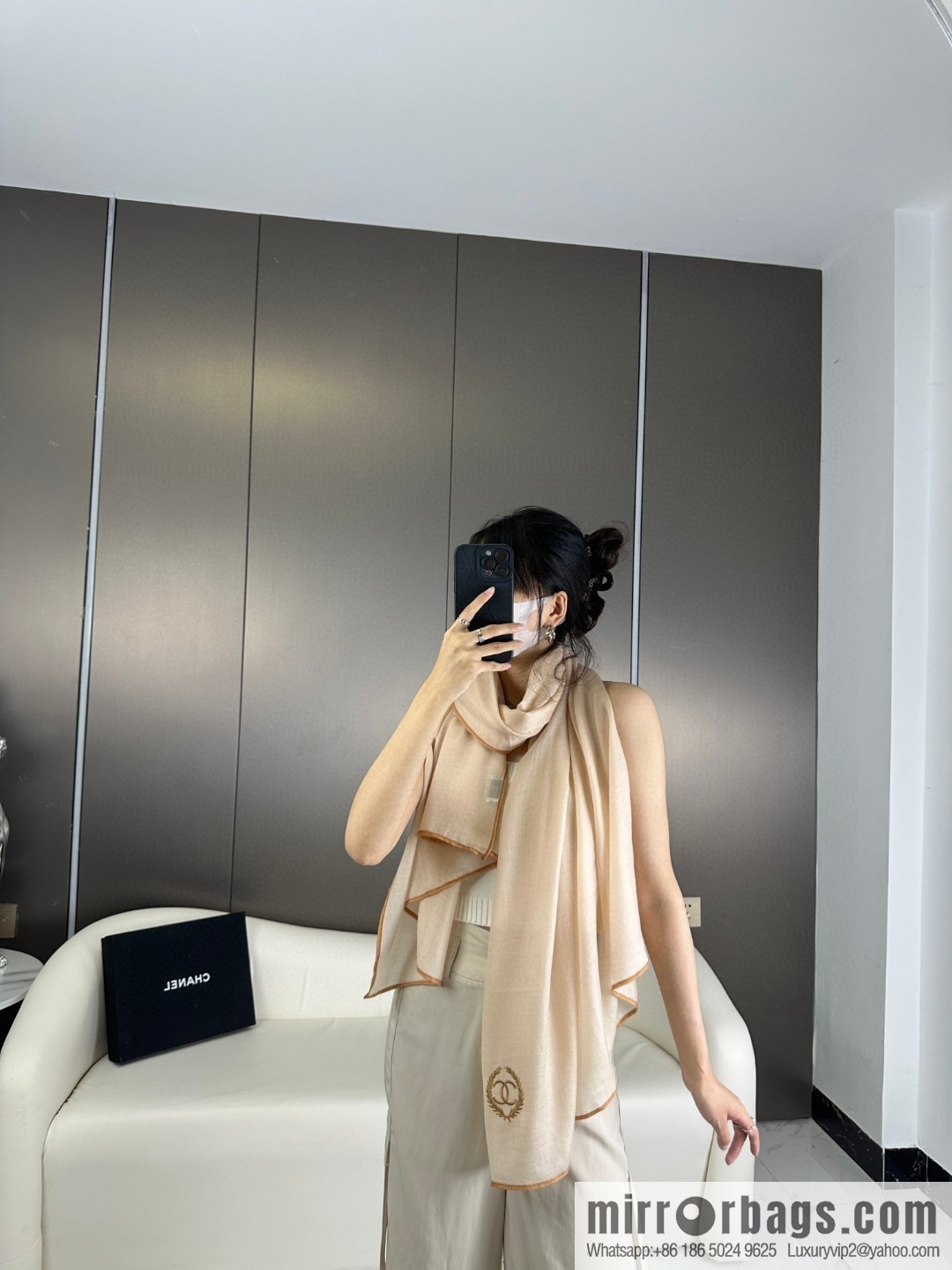 CHANEL 2023 new cashmere scarf