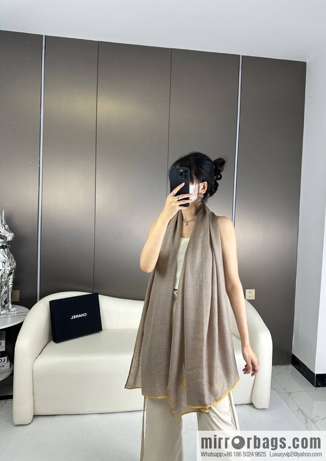 CHANEL 2023 new cashmere scarf