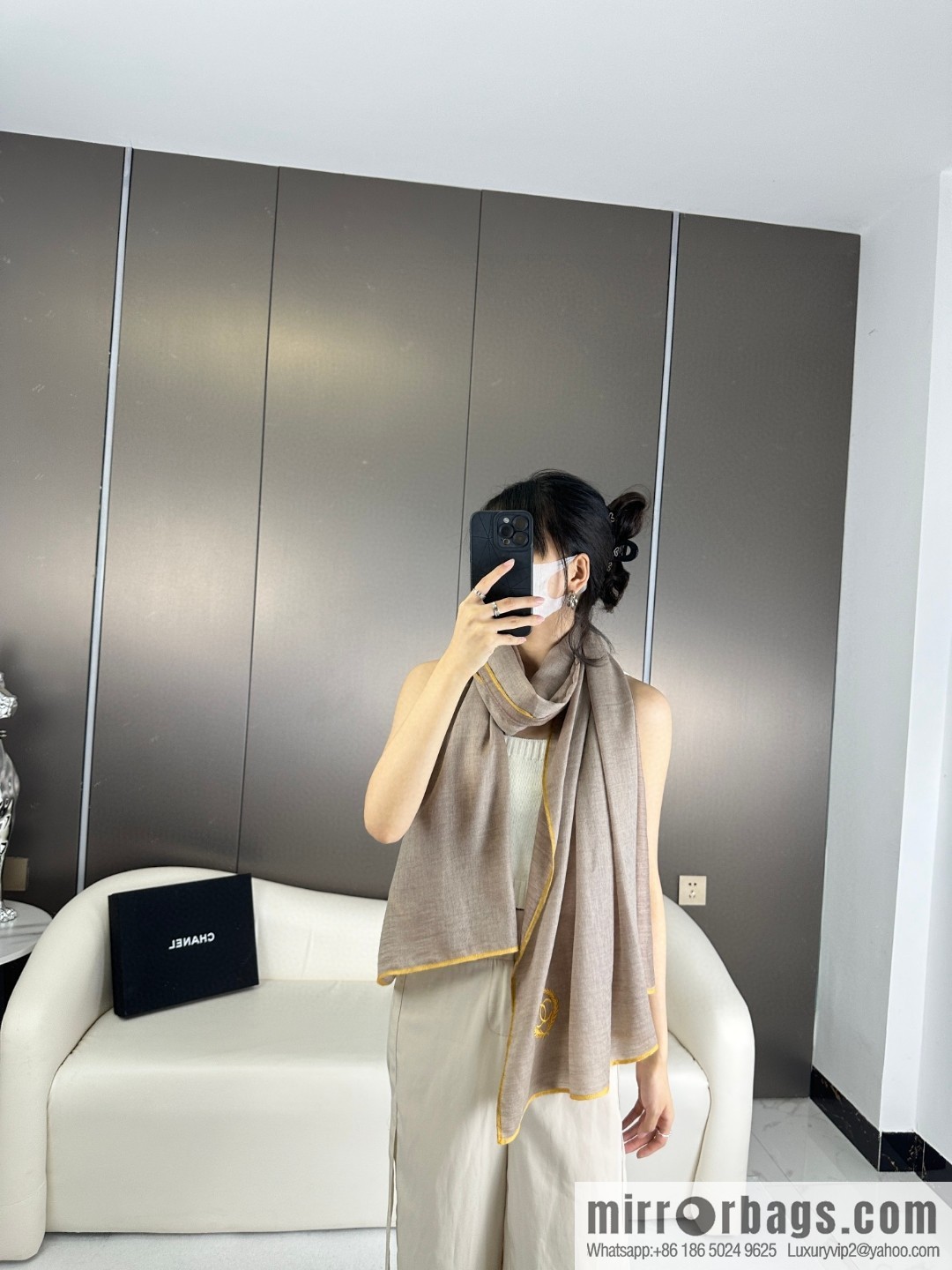 CHANEL 2023 new cashmere scarf