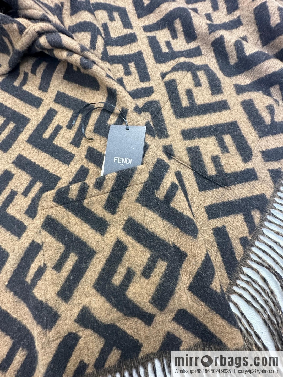 Fendi limited edition hooded cape shawl
