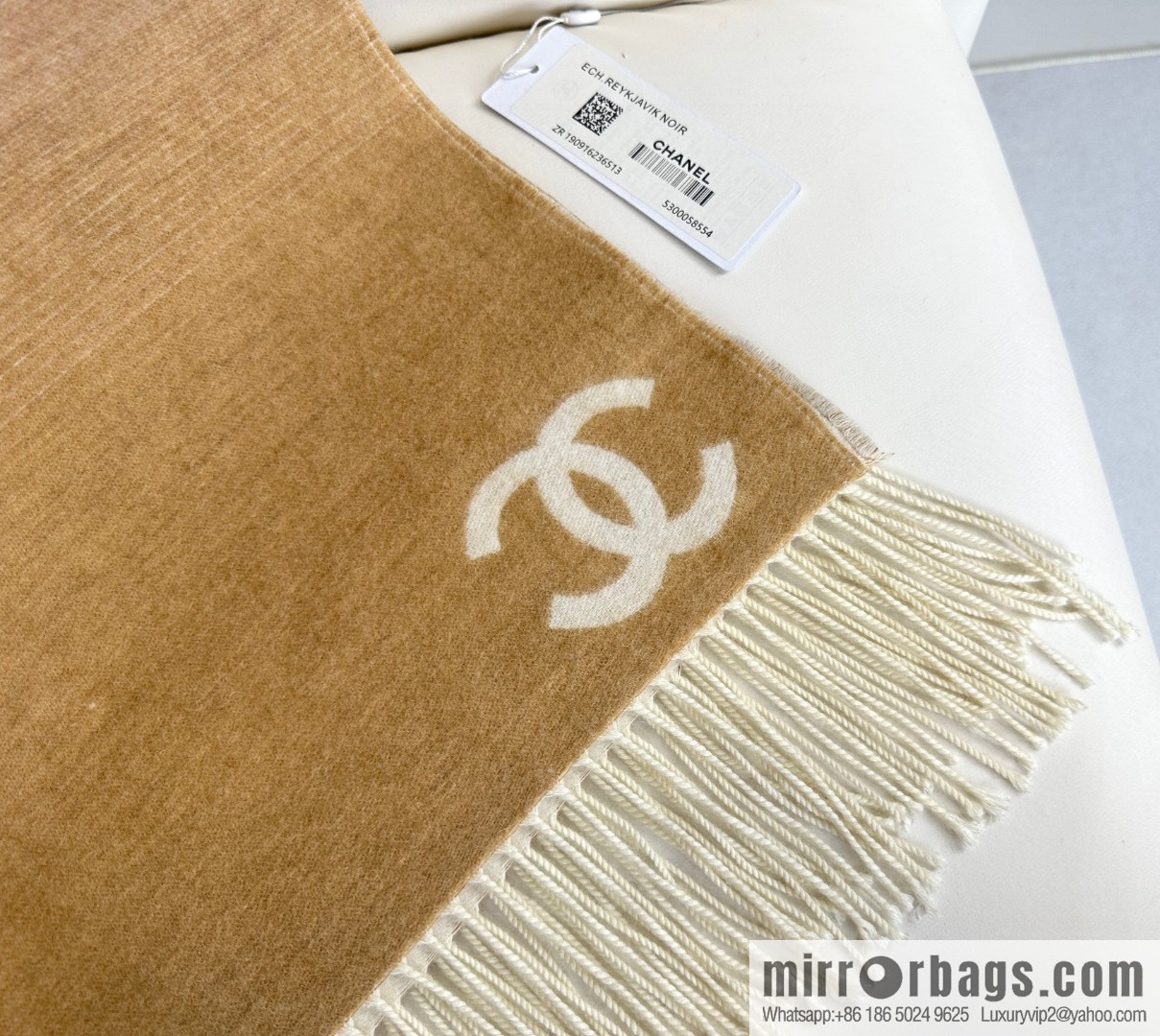 CHANEL gradual change double-sided scarf shawl