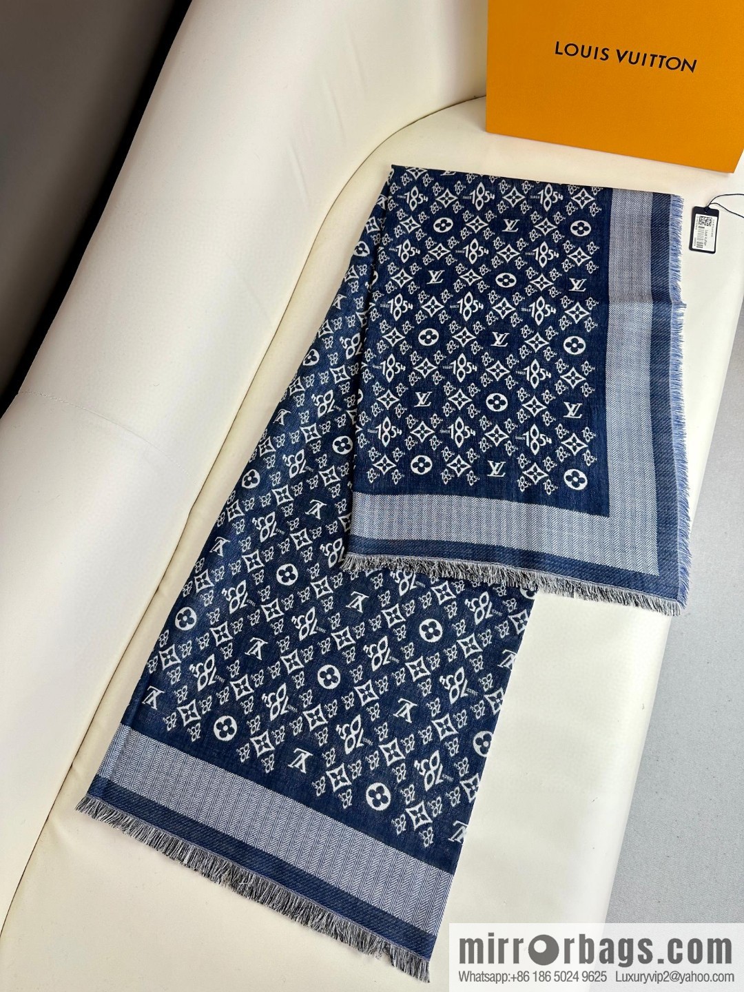LV 2023 new 1854 cashmere square scarf