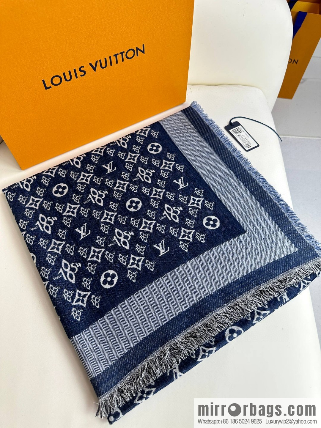 LV 2023 new 1854 cashmere square scarf