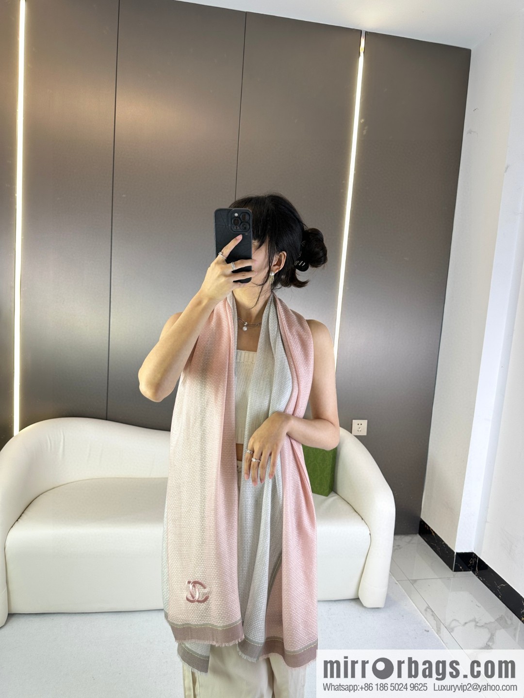 CHANEL 2023 new, cashmere scarf