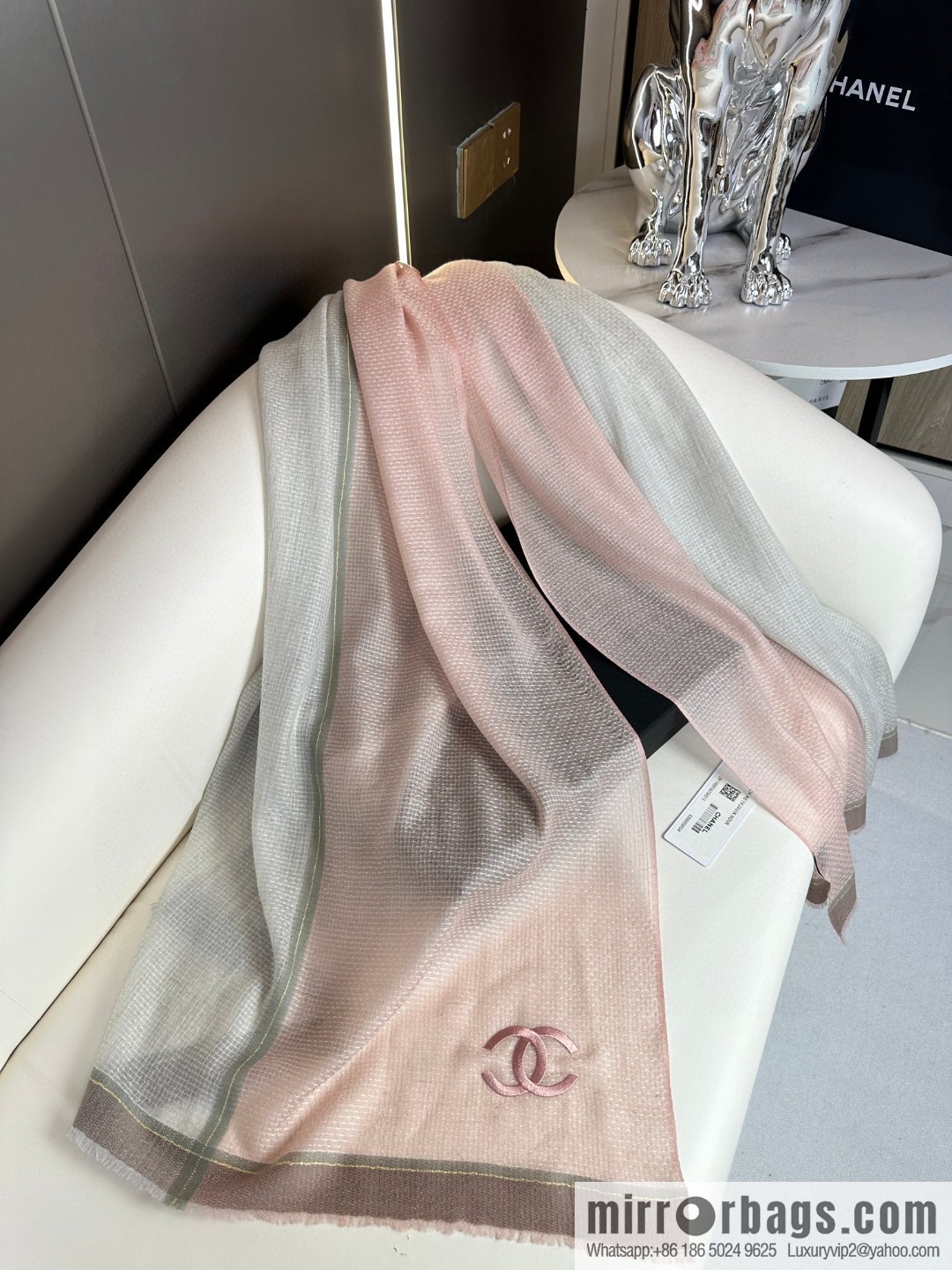 CHANEL 2023 new, cashmere scarf