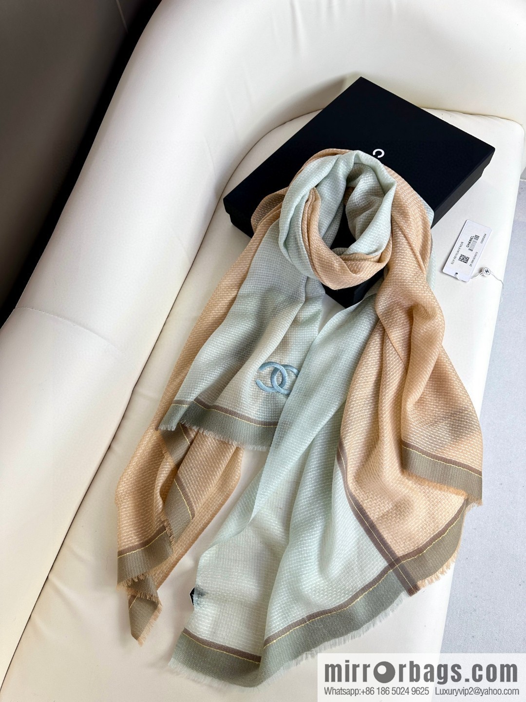 CHANEL 2023 new, cashmere scarf