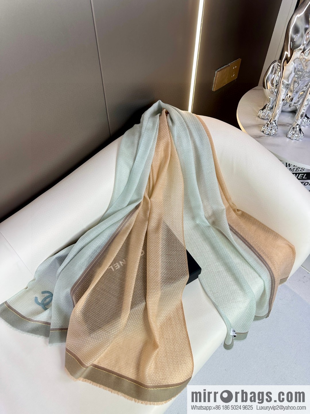 CHANEL 2023 new, cashmere scarf