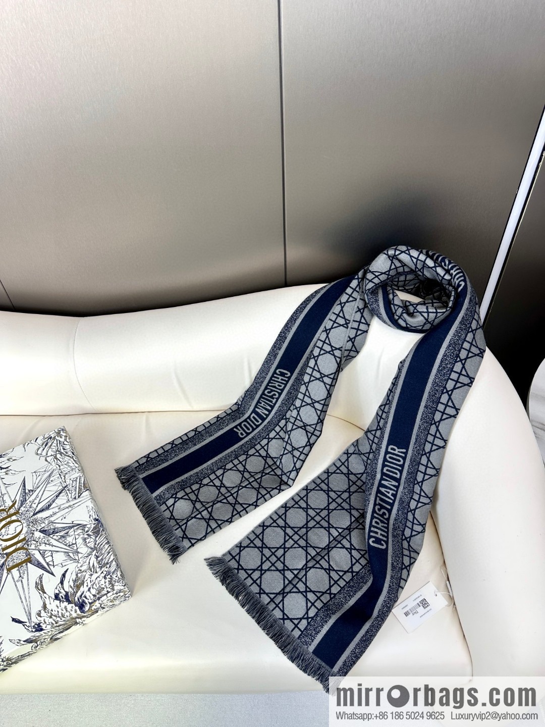 DIOR double-sided weaving, delicate jacquard, presbyopia shawl