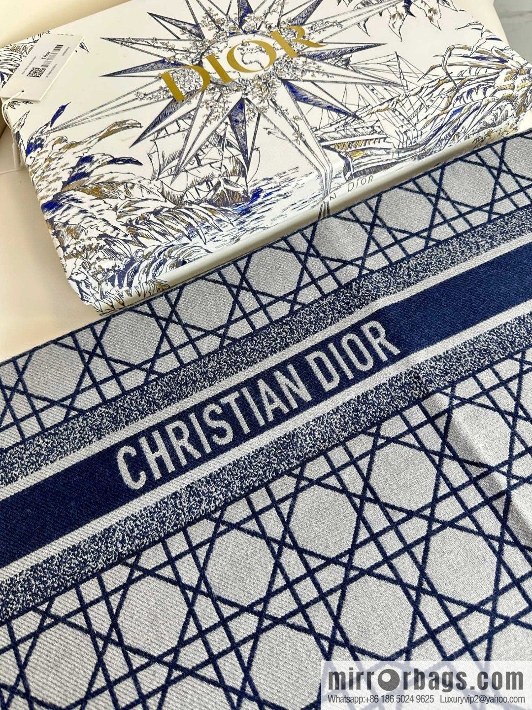 DIOR double-sided weaving, delicate jacquard, presbyopia shawl
