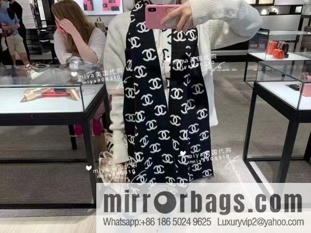 CHANEL classic double-sided scarf shawl