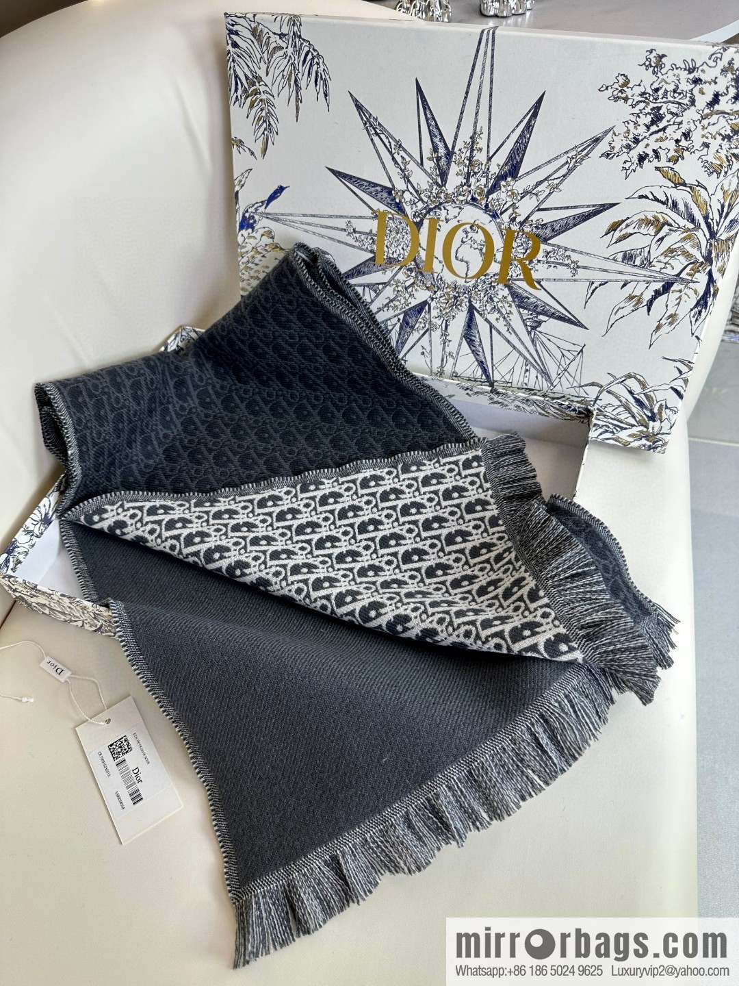 DIOR presbyopia jacquard, high-end men's scarf