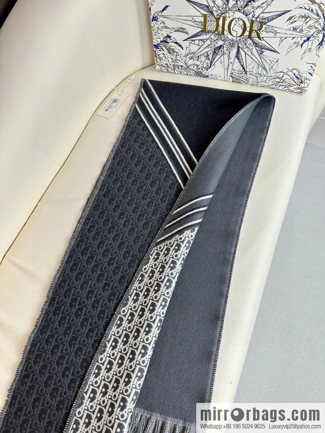 DIOR presbyopia jacquard, high-end men's scarf
