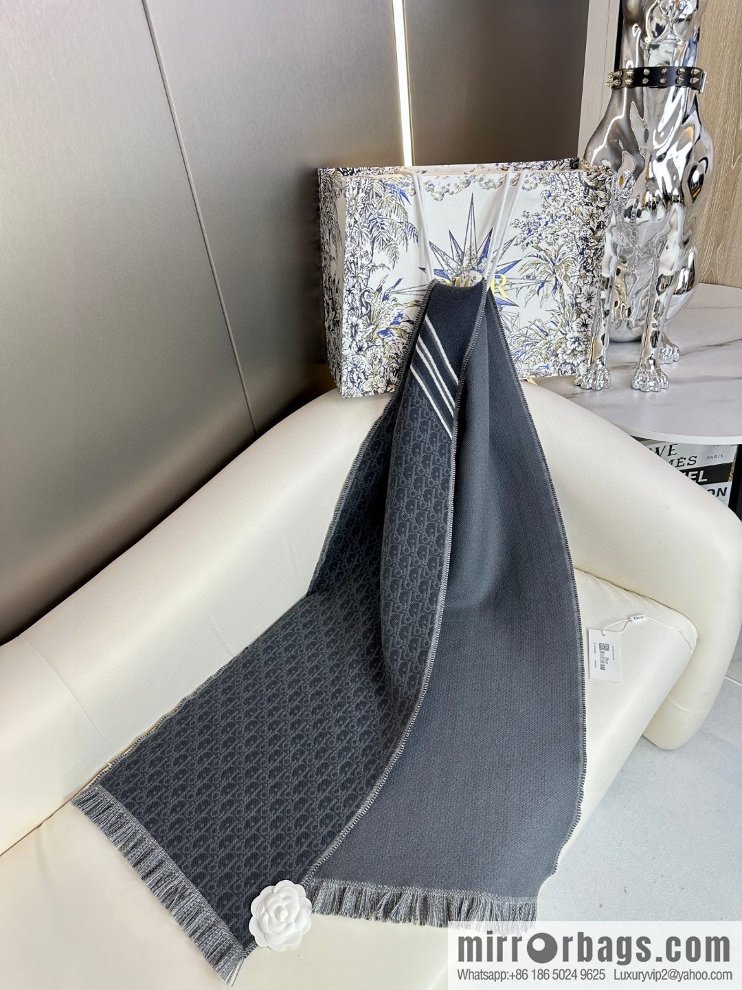 DIOR presbyopia jacquard, high-end men's scarf