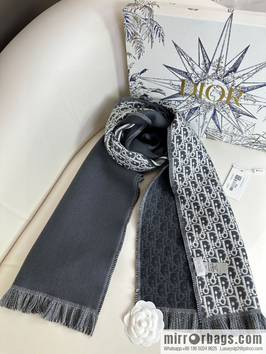 DIOR presbyopia jacquard, high-end men's scarf