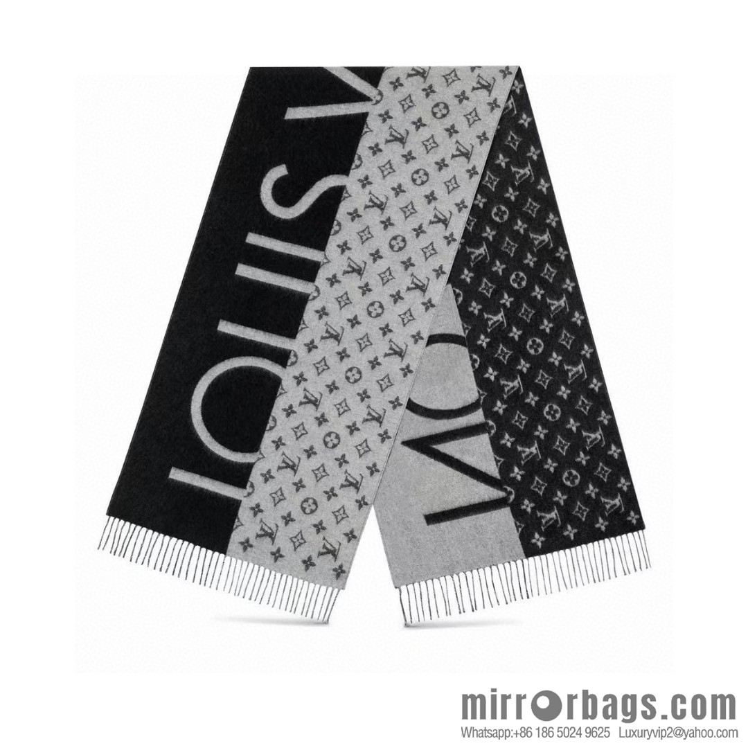 LV double color, cashmere small shawl.