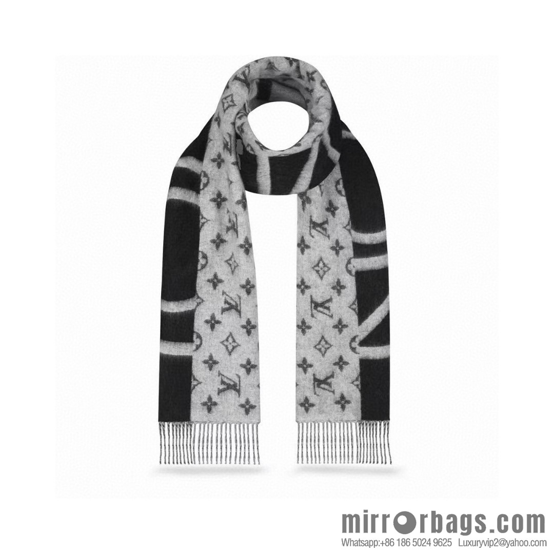 LV double color, cashmere small shawl.