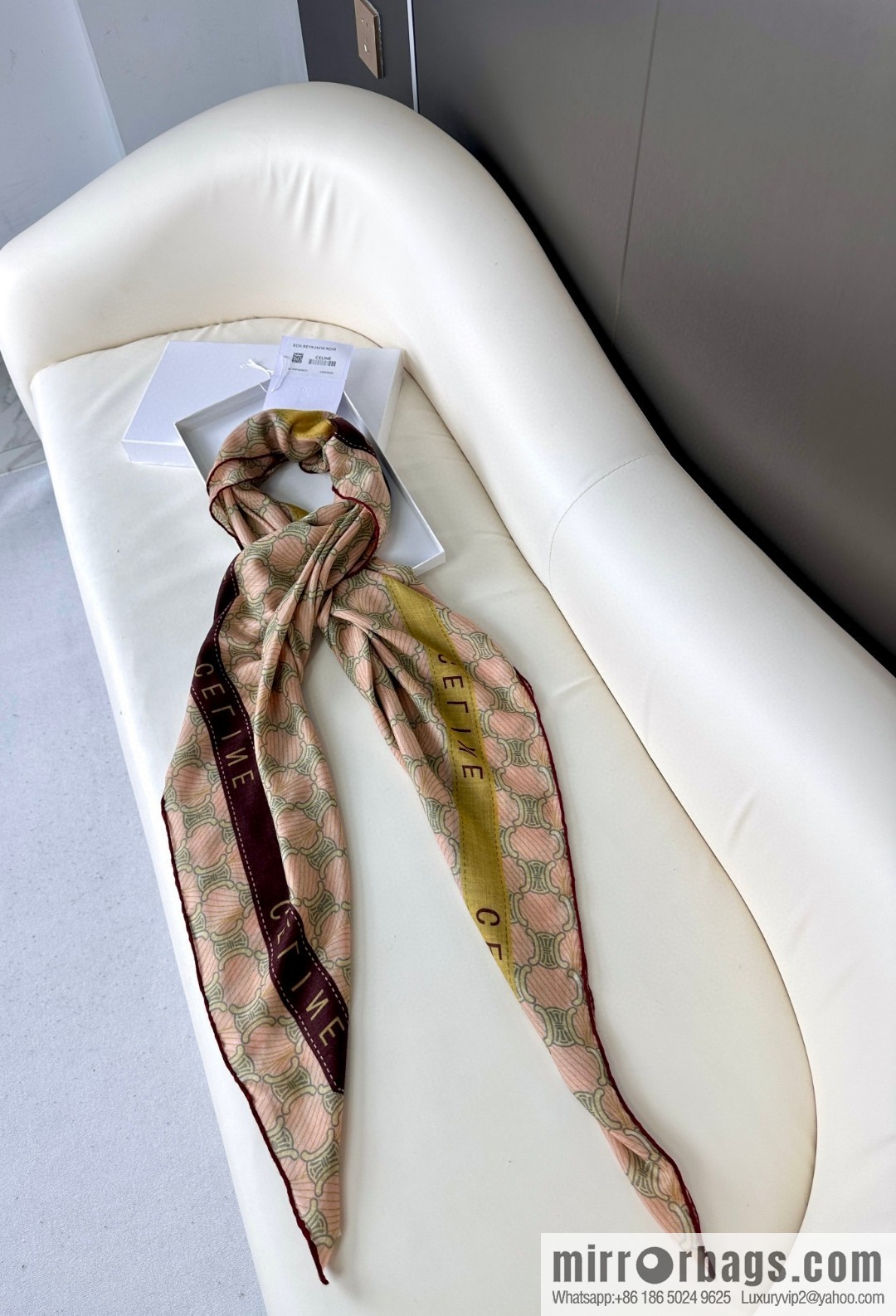 CELINE Arc de Triomphe, cashmere square scarf