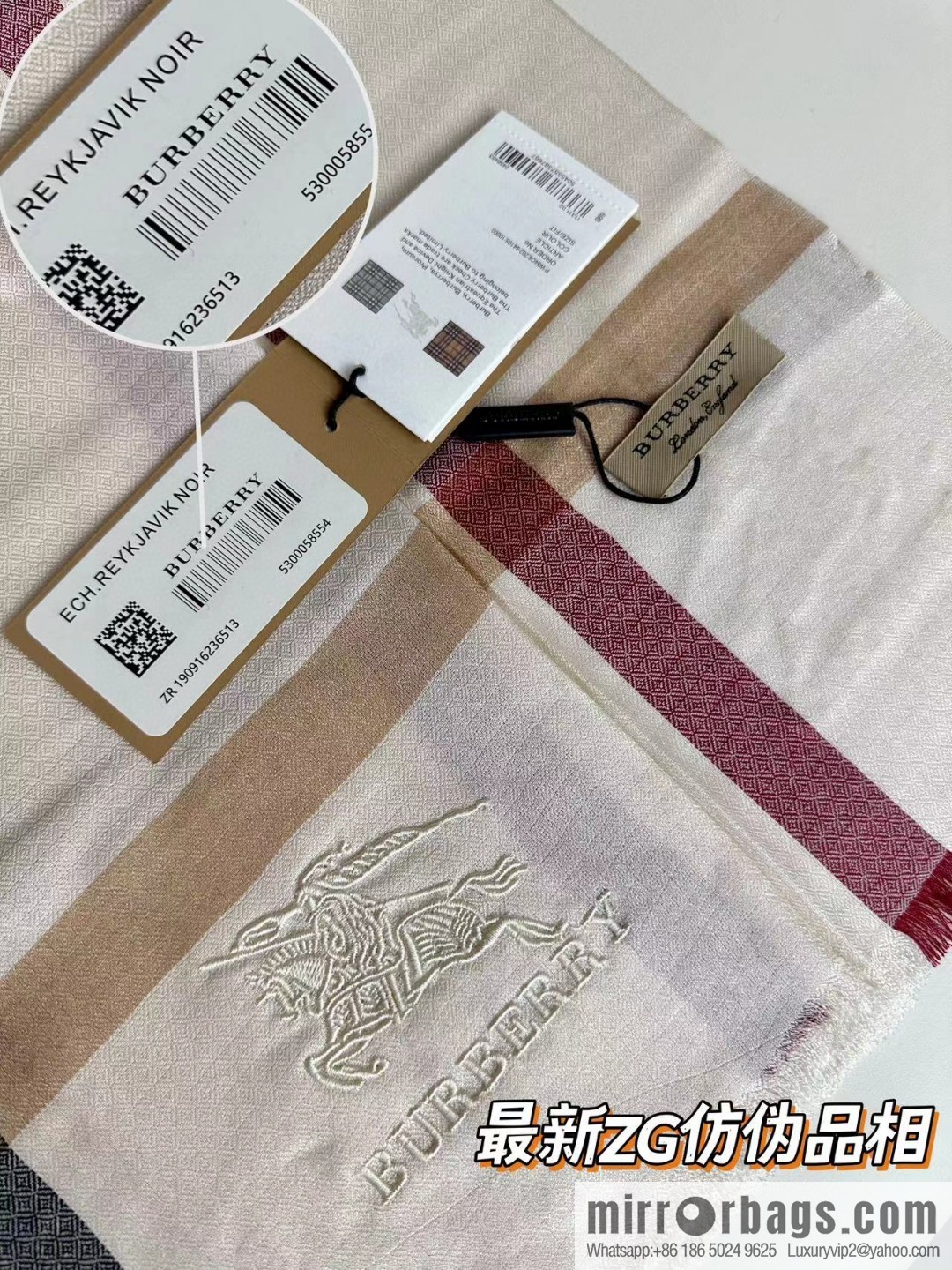 Burberry, Classic Checked Thin Diamond Velvet Scarf