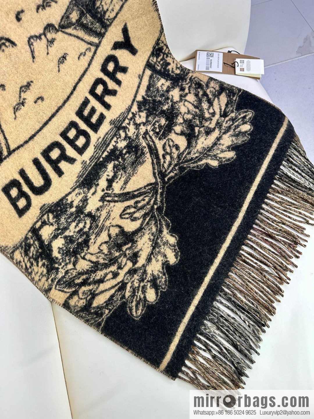 Burberry 2023Bur Warhorse Knight Double Sided Shawl