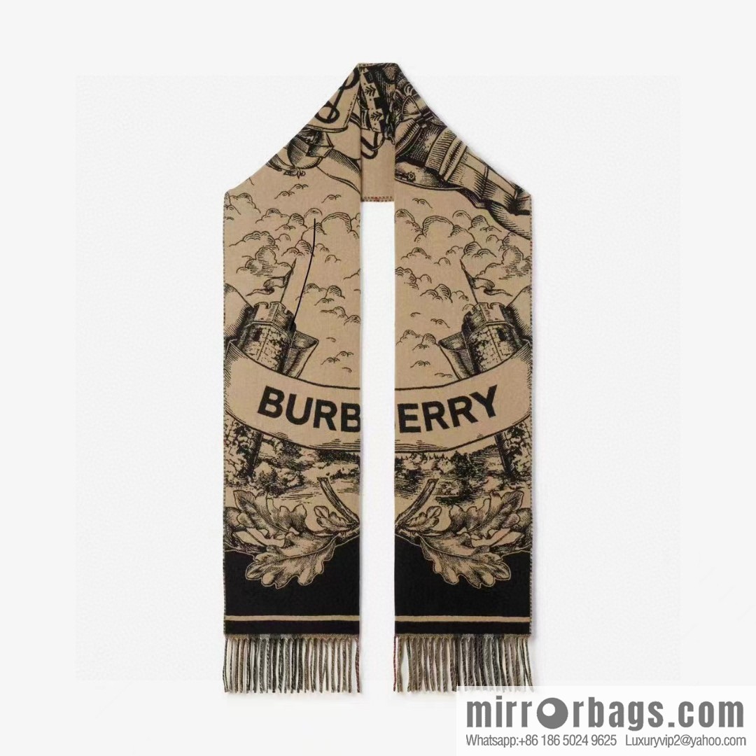 Burberry 2023Bur Warhorse Knight Double Sided Shawl
