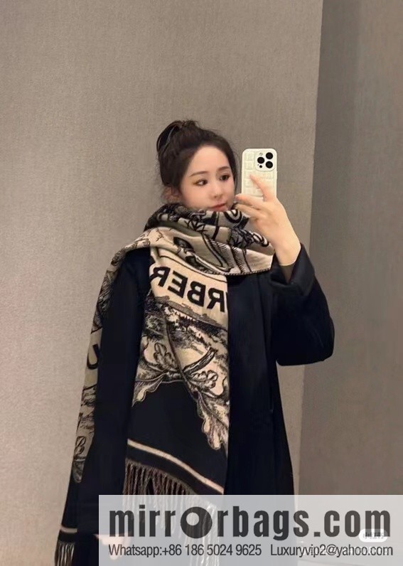 Burberry 2023Bur Warhorse Knight Double Sided Shawl
