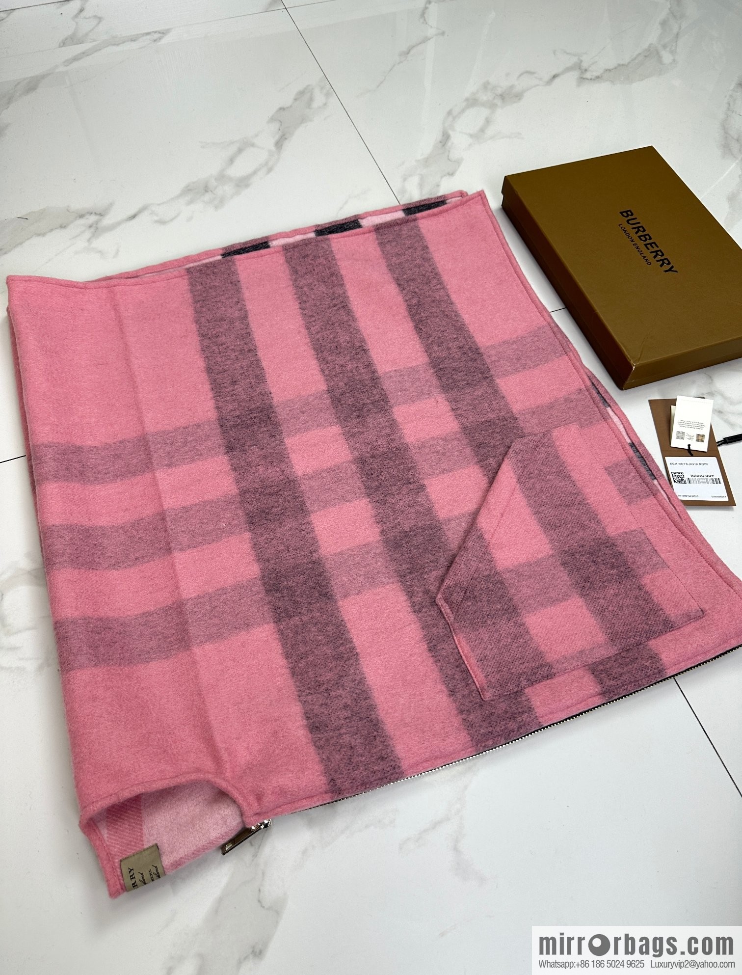 Burberry, Zip Striped Cape Shawl
