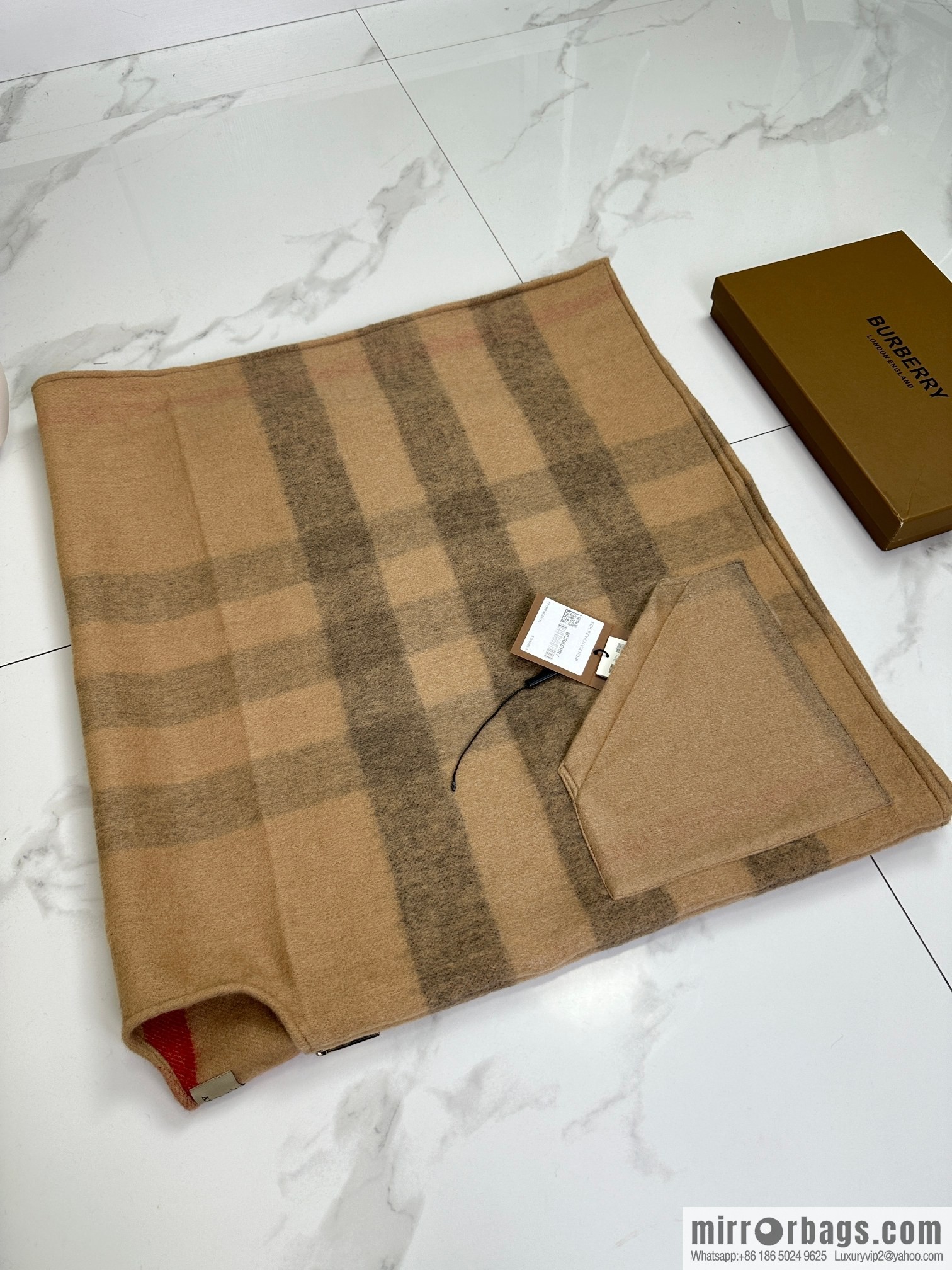 Burberry, Zip Striped Cape Shawl