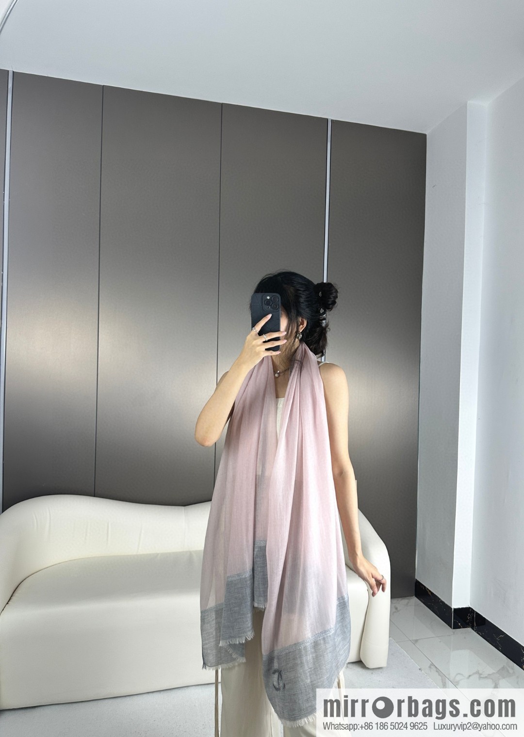 CHANEL 2023 latest color cashmere long towel