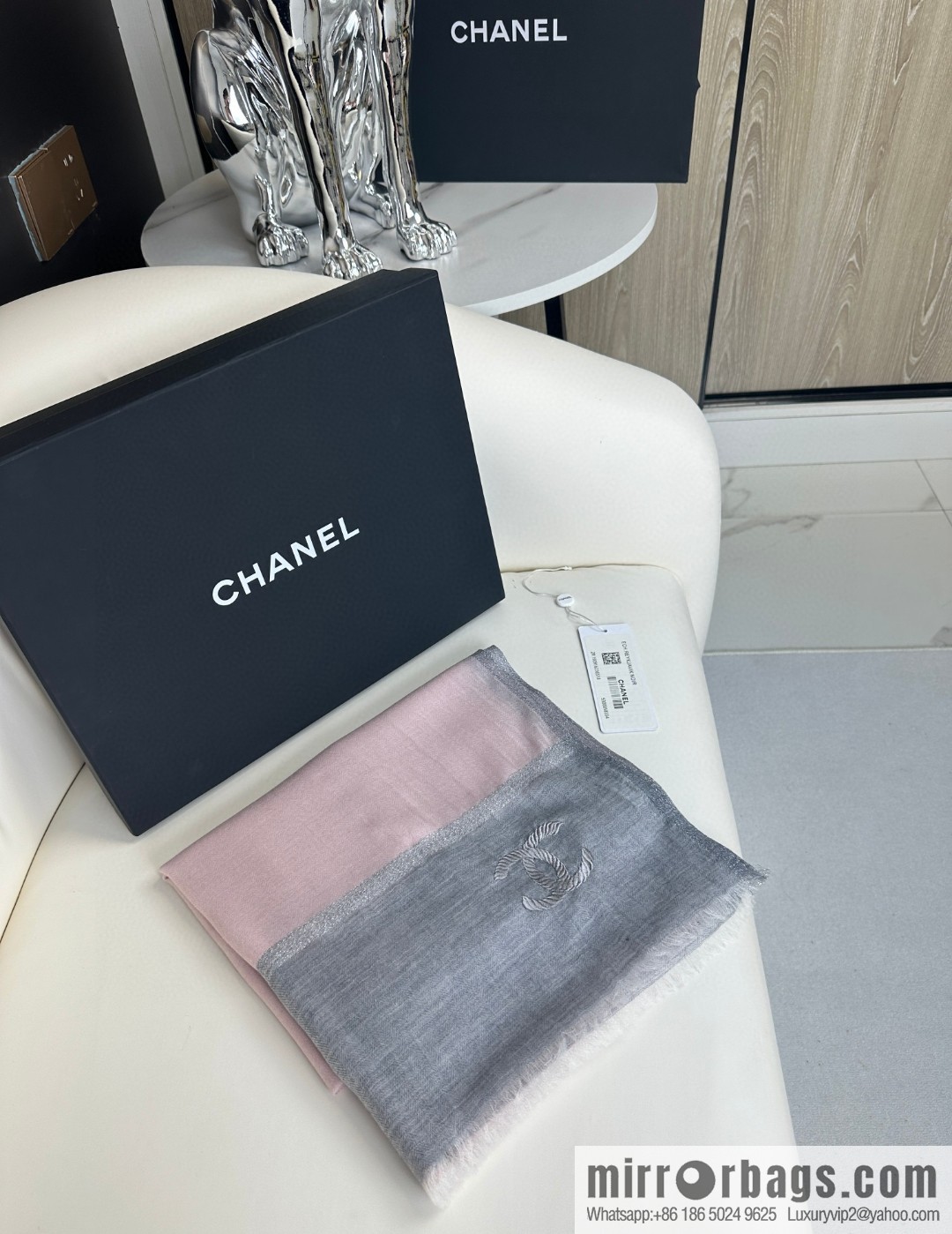 CHANEL 2023 latest color cashmere long towel
