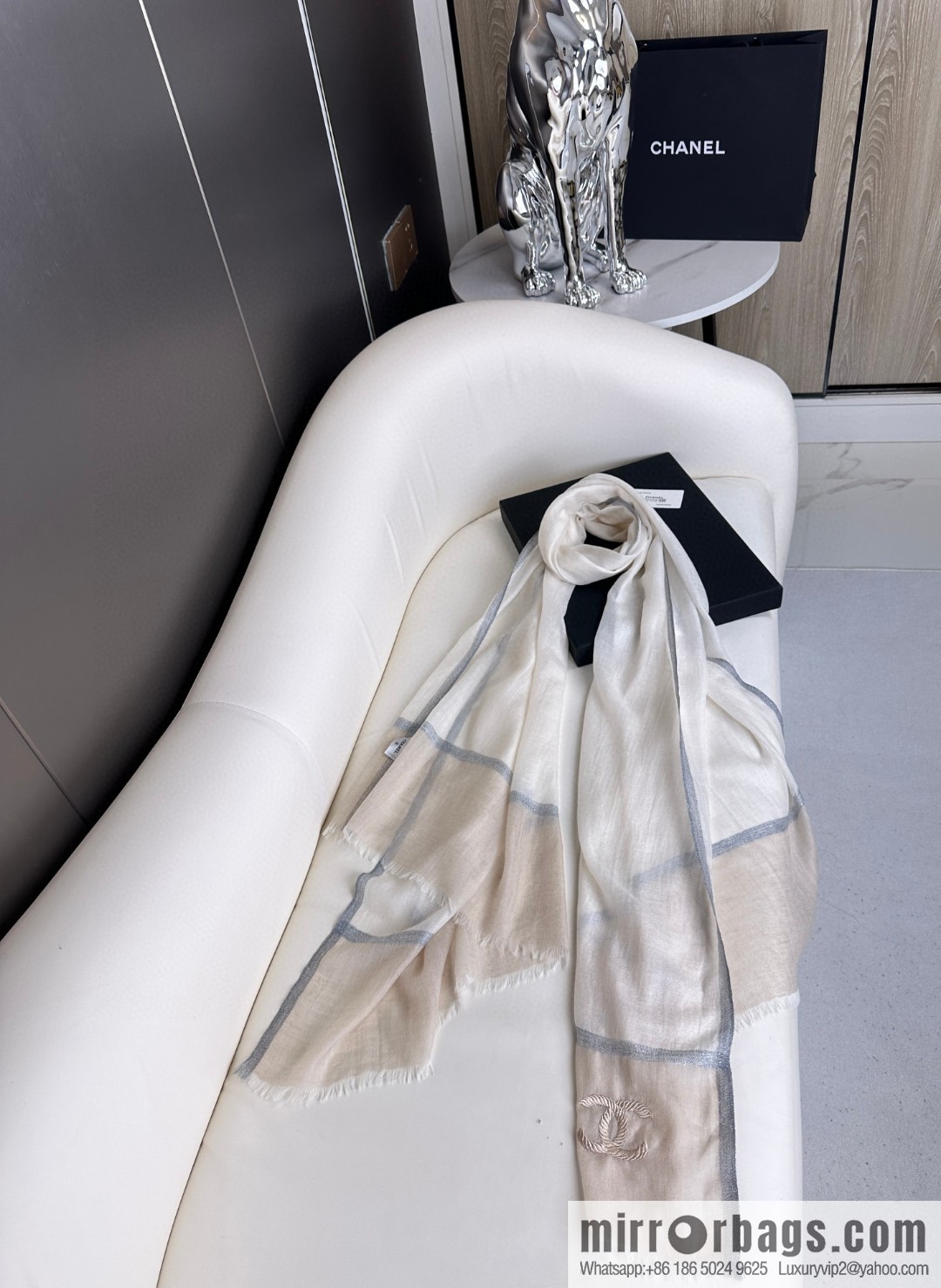 CHANEL 2023 latest color cashmere long towel