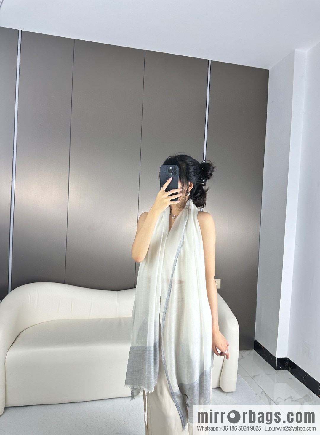 CHANEL 2023 latest color cashmere long towel