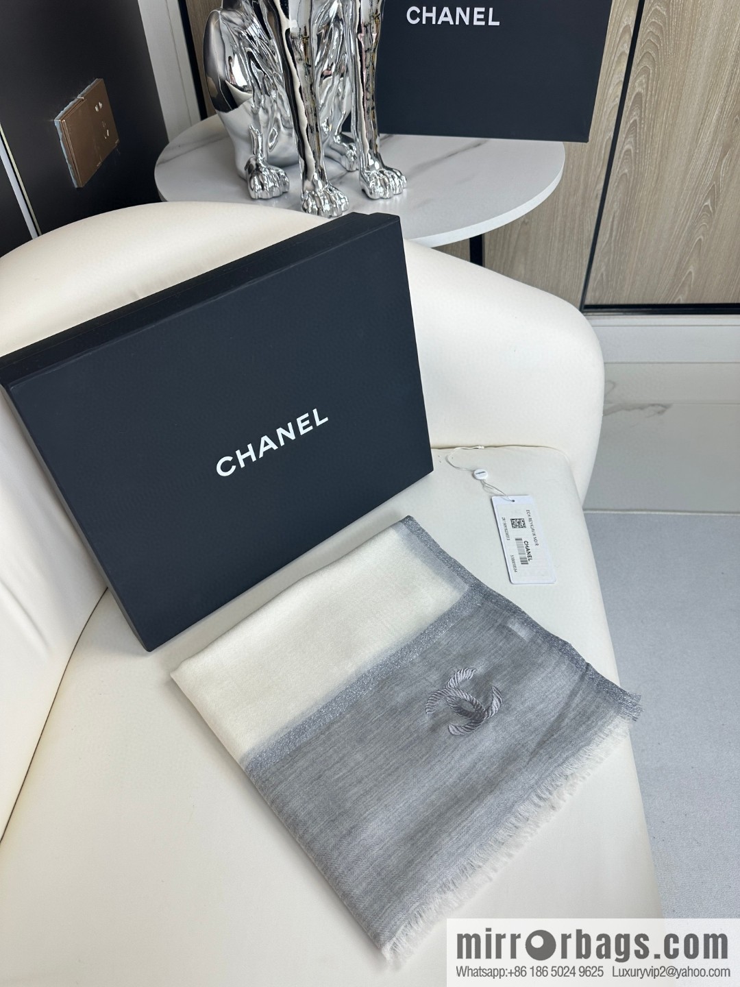 CHANEL 2023 latest color cashmere long towel