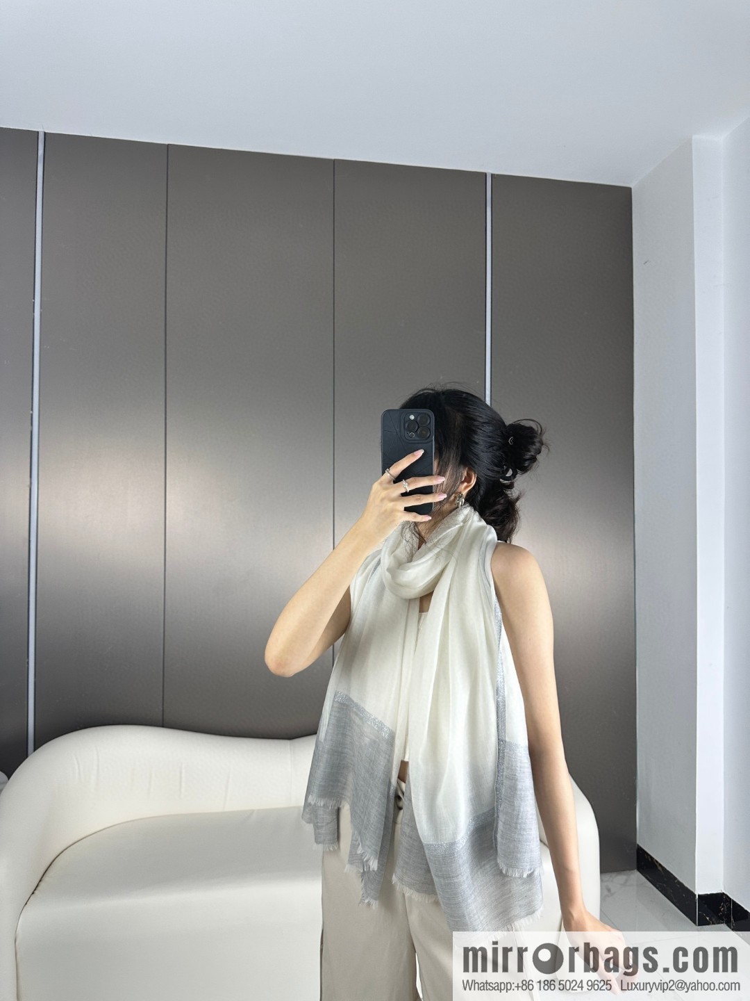 CHANEL 2023 latest color cashmere long towel