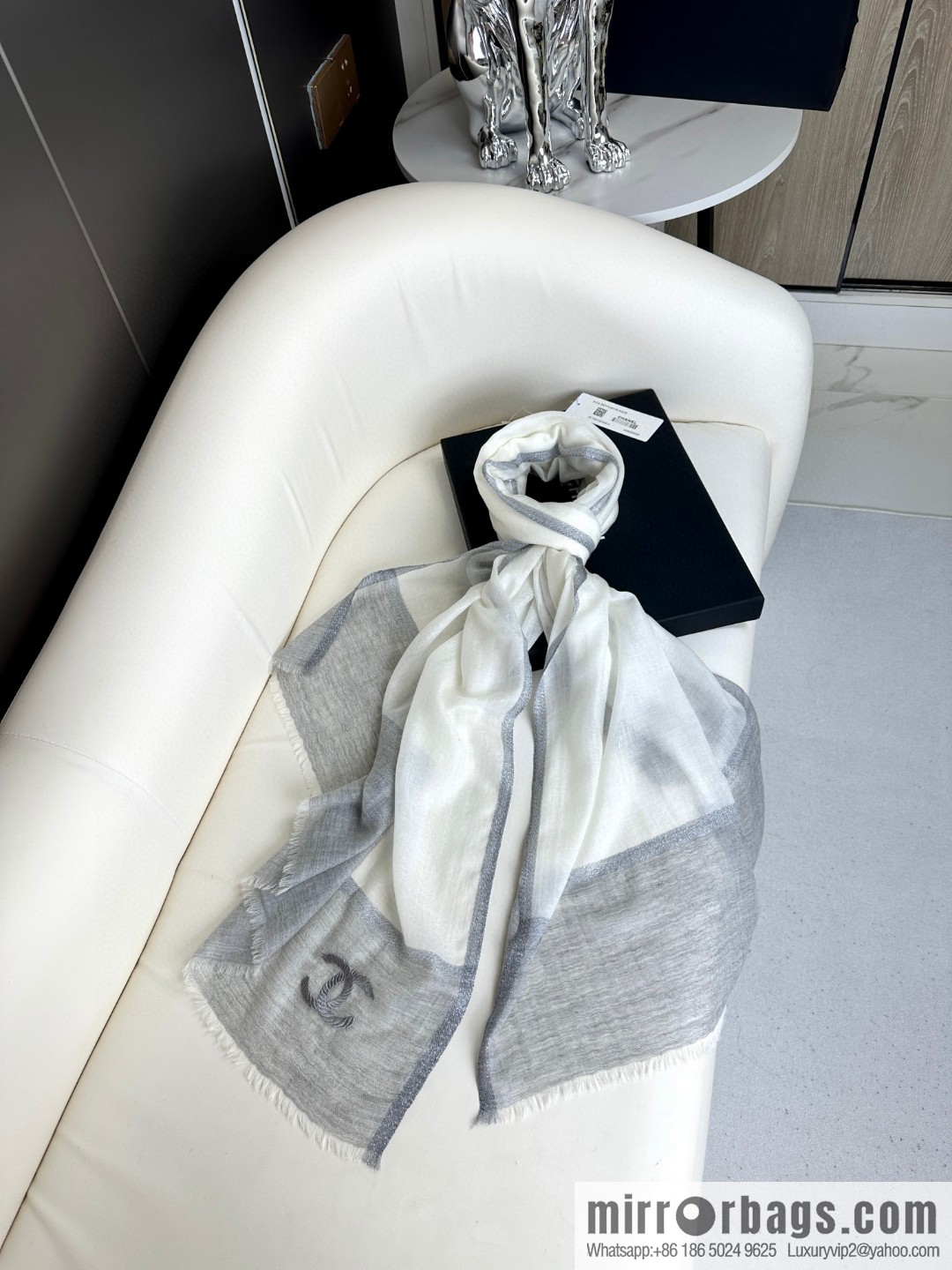 CHANEL 2023 latest color cashmere long towel
