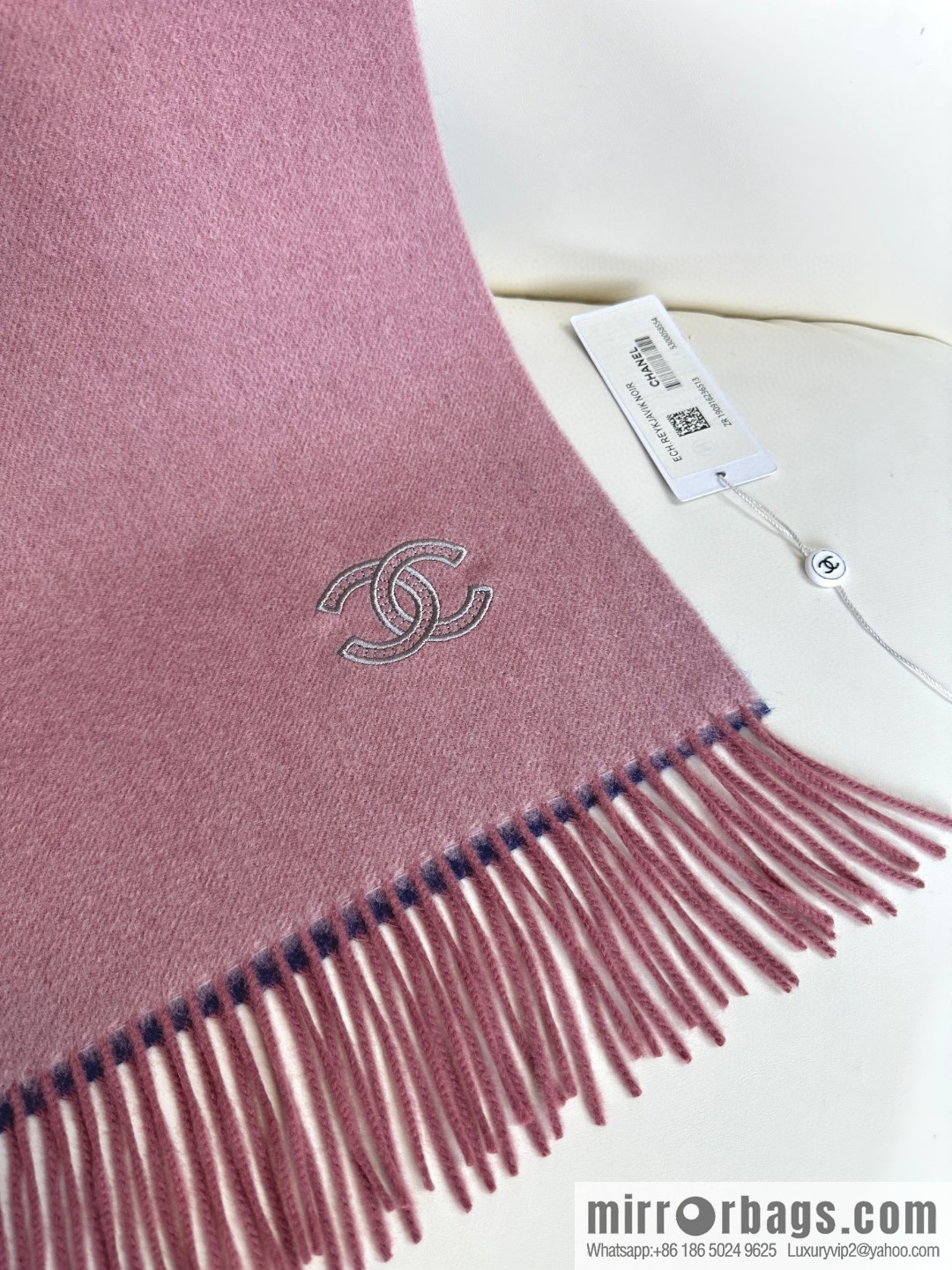 CHANEL Paris Fashion Show Business Men's and Women's Universal Double-Sided Cashmere Shawl