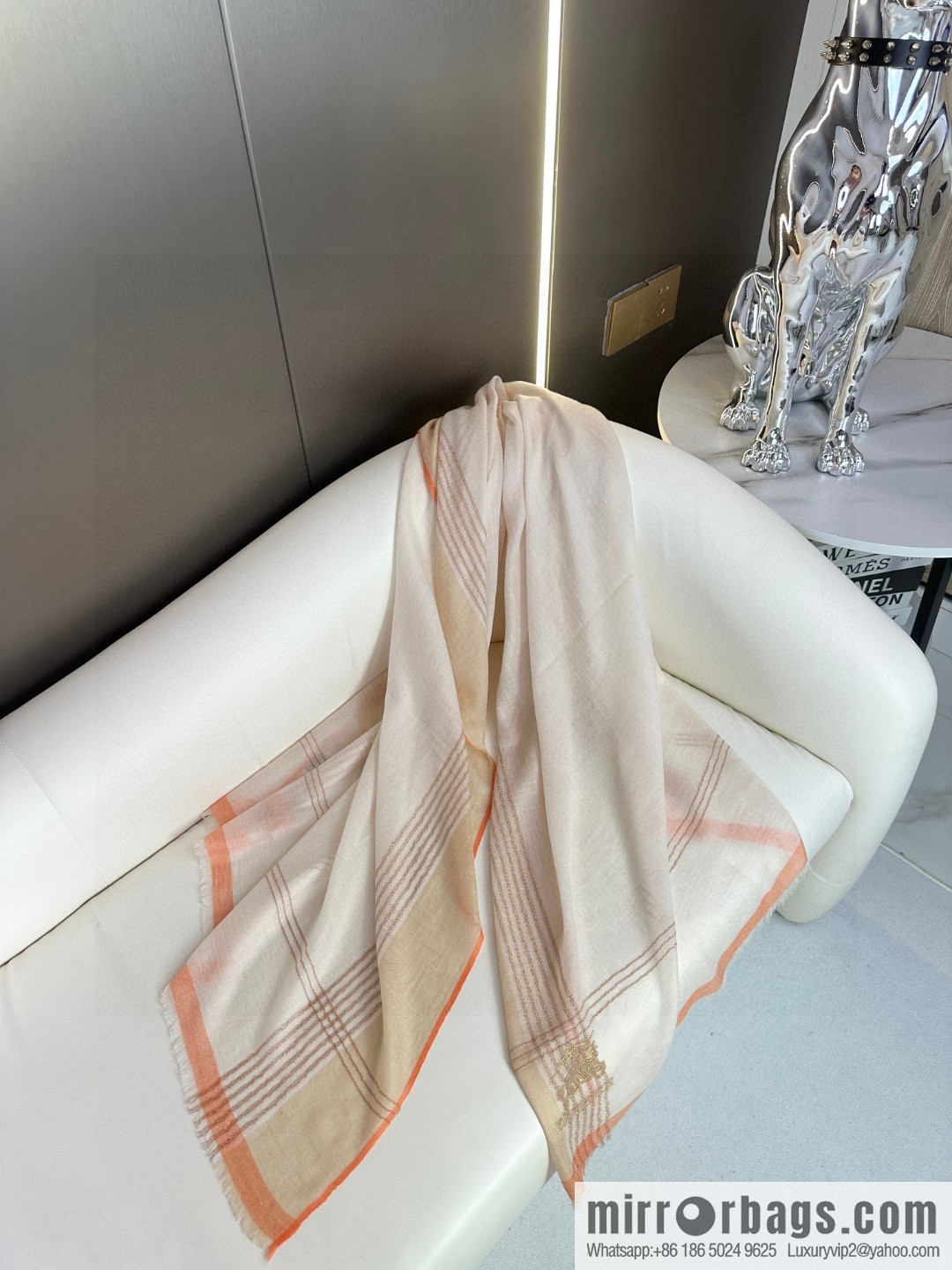 Burberry, checked cashmere scarf