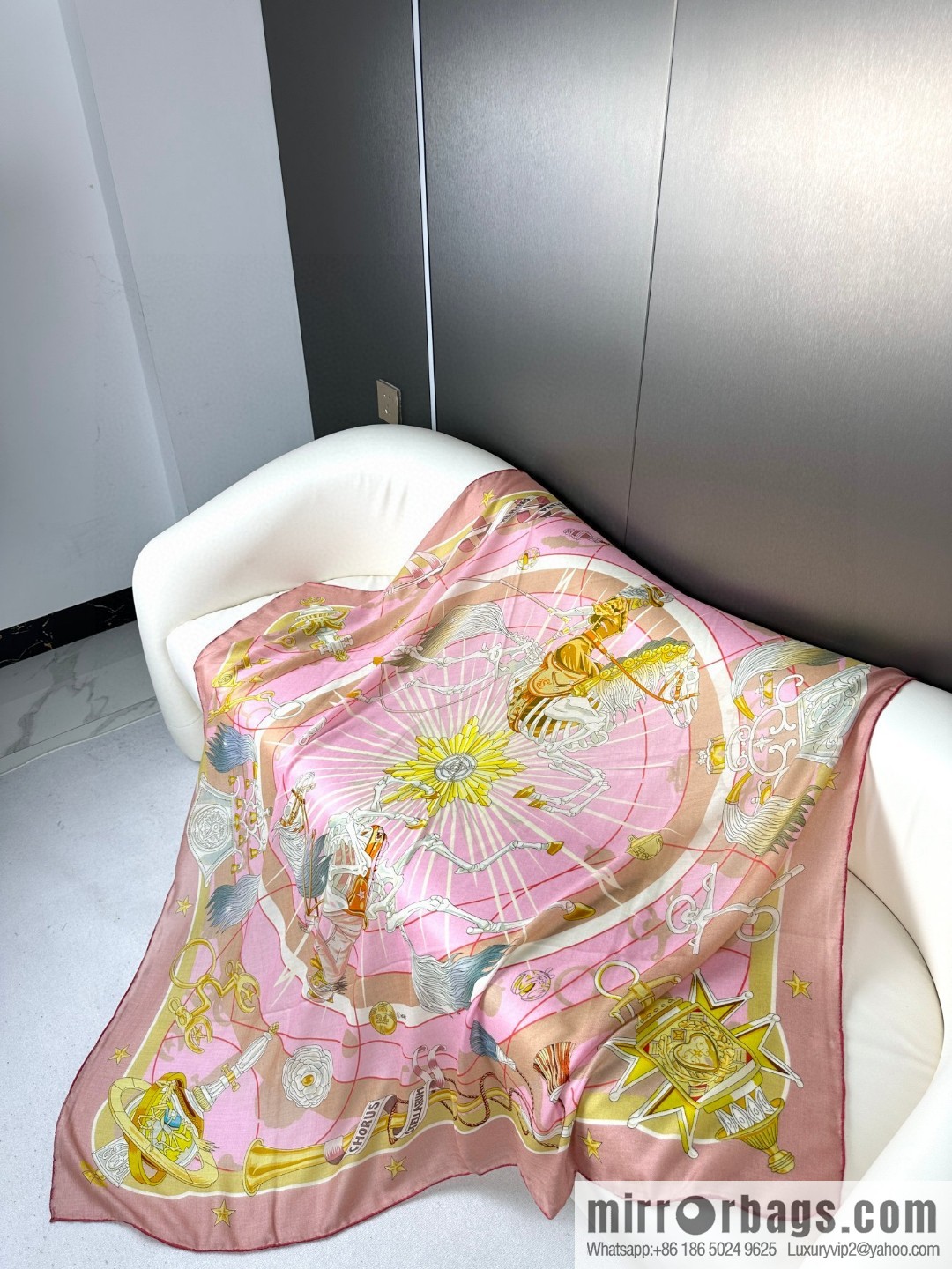 Hermès [Star Chorus] Cashmere Square Towel
