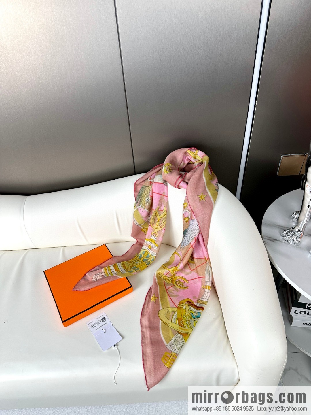 Hermès [Star Chorus] Cashmere Square Towel