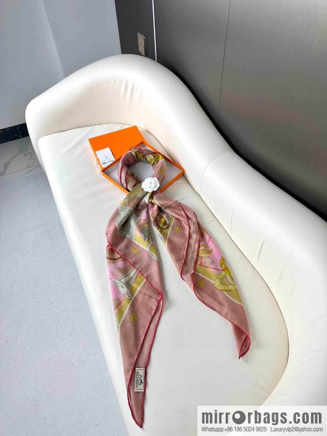 Hermès [Star Chorus] Cashmere Square Towel