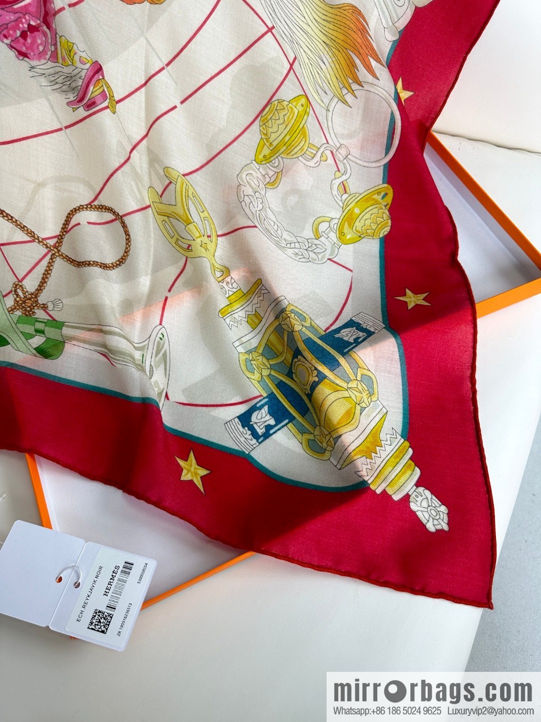 Hermès [Star Chorus] Cashmere Square Towel