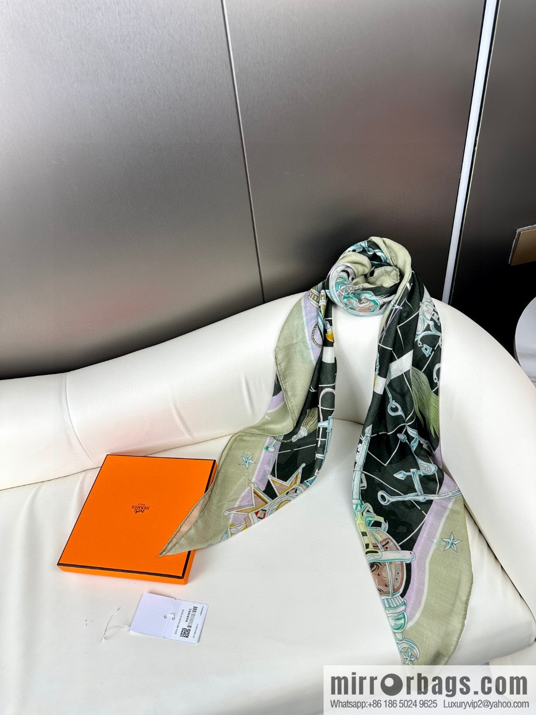 Hermès [Star Chorus] Cashmere Square Towel
