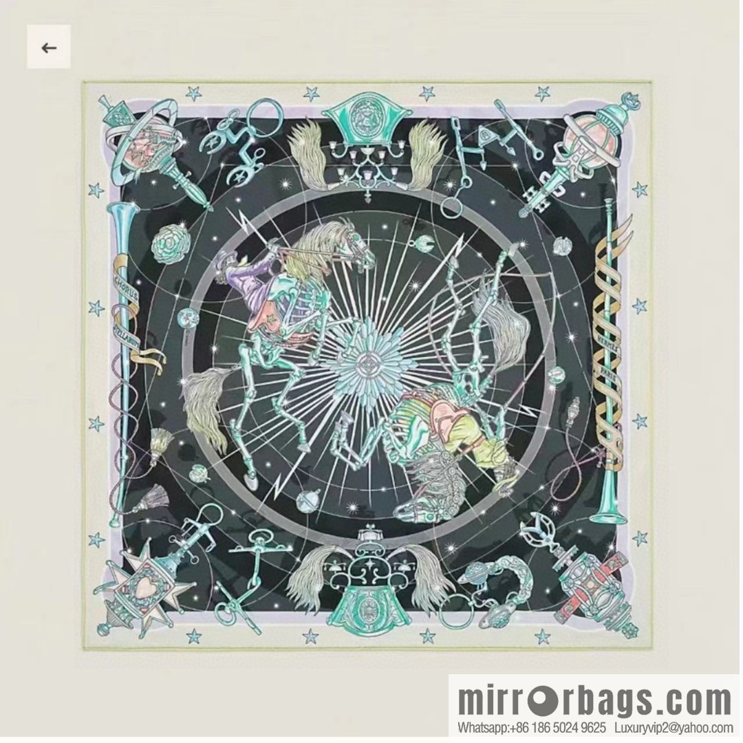 Hermès [Star Chorus] Cashmere Square Towel
